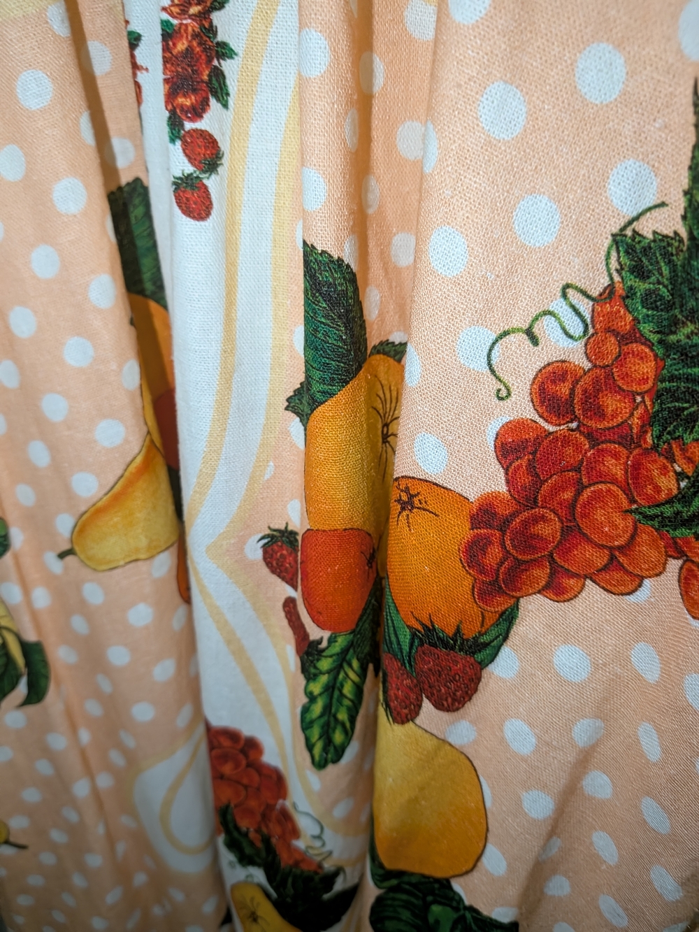 Caroline Constas Mint Fruit-Print Maxi Dress with Peach and Yellow Accents - Picture 6 of 7